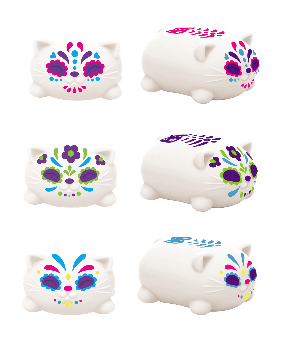 NeeDoh Sugar Skull Cats