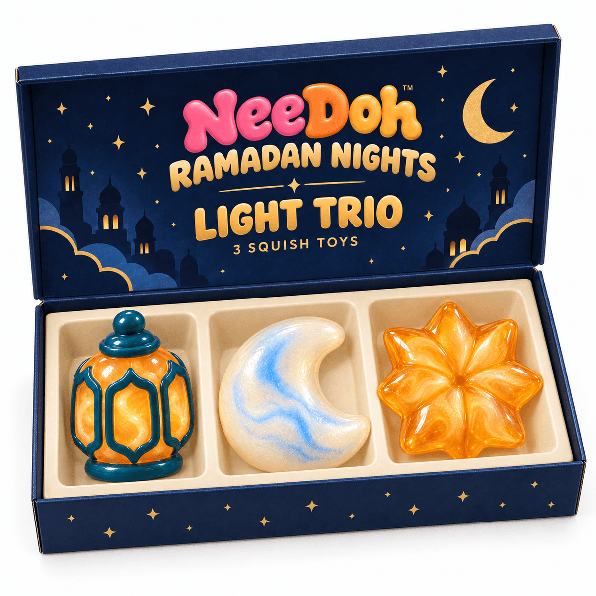 NeeDoh Ramadan Nights Light Trio Gift Set
